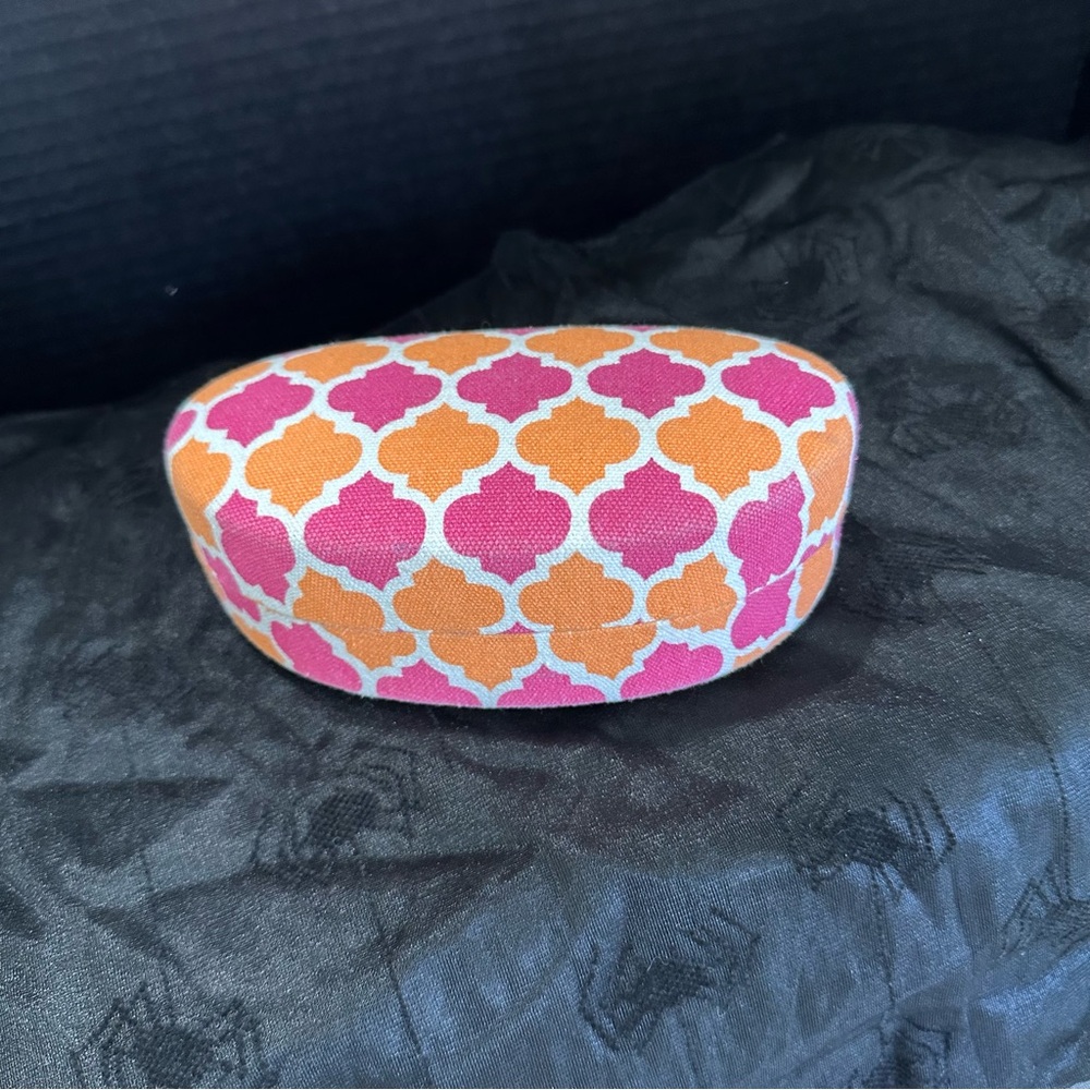 Vibrant Pink and Orange Glass Case